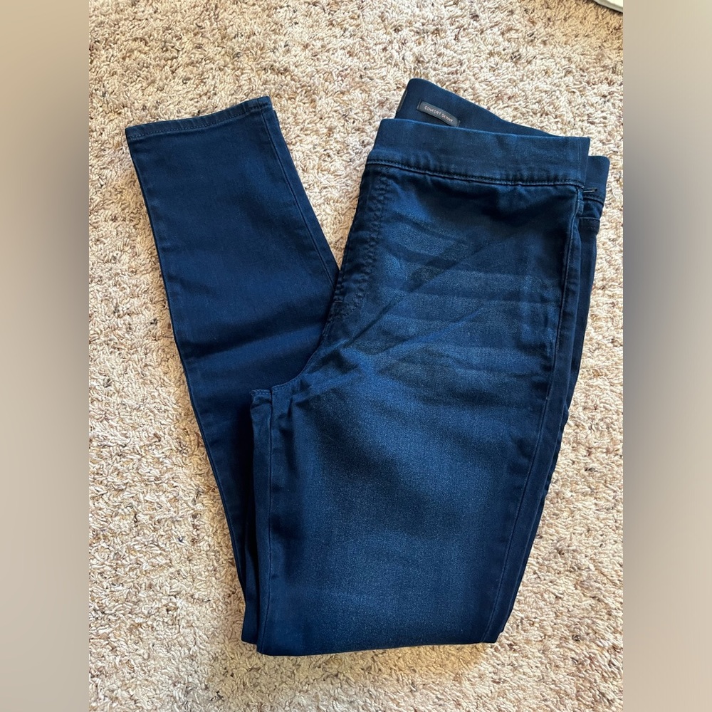 Jen 7 for All Man Kind Pull‎ On Comfort Skinny Dark Wash Jeggings Size 12 NWOT
